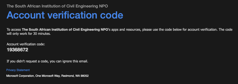 Sent A One Time Code saice-static-app